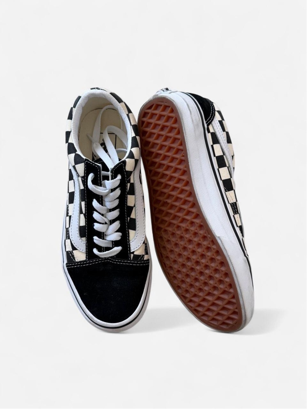 Vans Old Skool Black and White Checkerboard Low-Top Sneakers